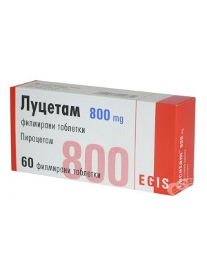 LUCETAM 800 mg. 60 capsules